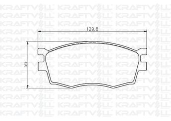 Fren Disk Balata Ön KRAFTVOLL 07010084  581011GE00 58101-1GE00 581011GA00 58101-1GA00