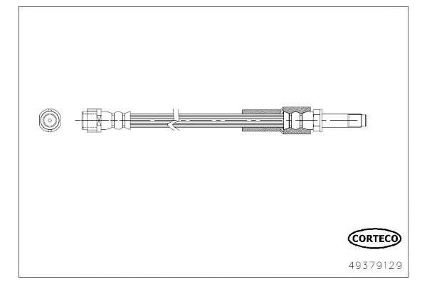 Fren Hortumu Arka Sağ veya Sol Mercedes SLC -Serisi Roadster (BM 172)(12.2015->)  CAVO C901 197A