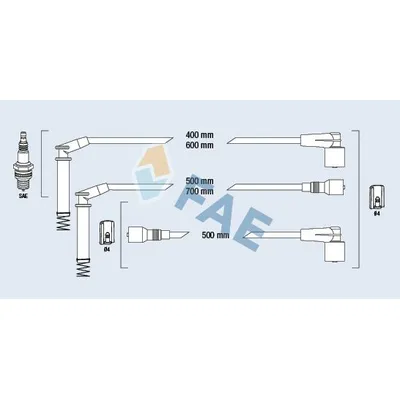 Buji Kablosu  Opel Vectra A (1988->)  HELLUX HBK3252