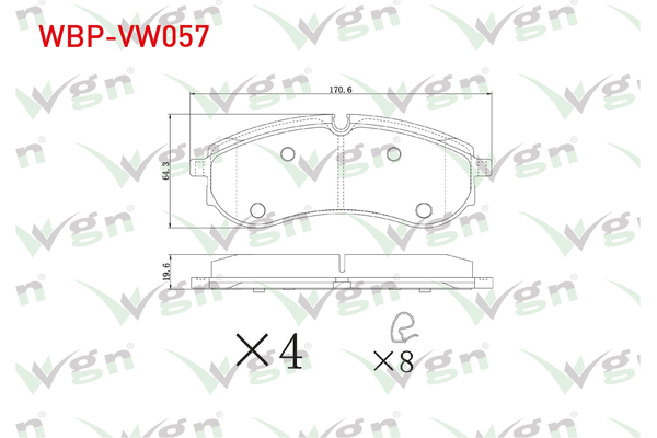 Fren Disk Balata Arka WGN WBP-VW057