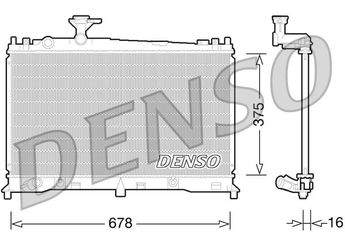 Su Radyatörü  DENSO DRM44027  DRM44027 LF2115200 LF2115200B LF2315200 LF2315200A