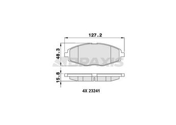 Fren Disk Balata Ön BRAXIS AA0042  96316582 96446176 96273708 96281945