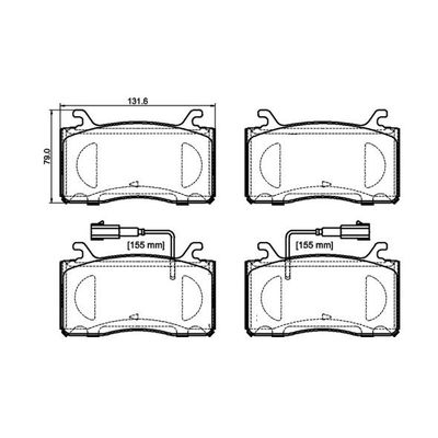 Fren Disk Balata Ön BREMBO P 23 185