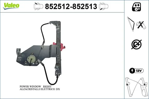 Cam Krikosu Arka Sol VALEO 852512