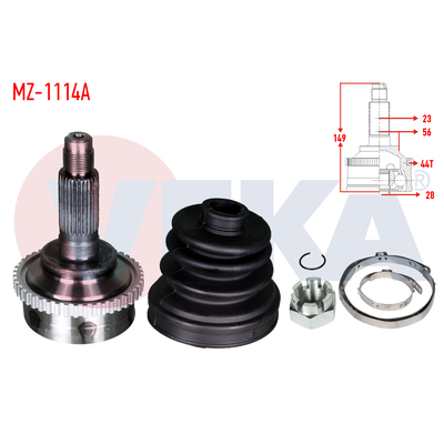 Aks Kafası Ön Dış Sağ veya Sol VEKA MZ-1114A