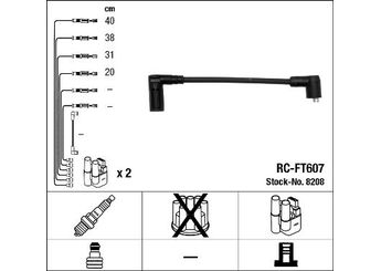 Buji Kablosu  NGK 8208  7694366 76 94 36 6