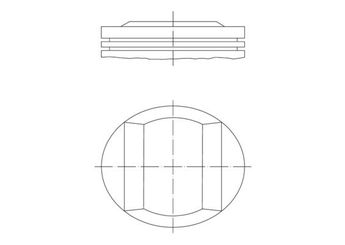 Piston (90.40MM-0.40)  MAHLE 005 21 02  A1110304518 1110304518 111 030 45 18 A111 030 45 18