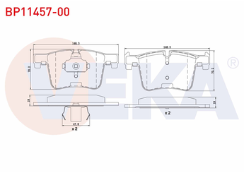 Fren Disk Balata Ön VEKA BP11457-00  