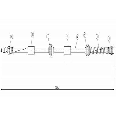 Fren Hortumu Ön Sağ veya Sol CAVO C900 219A