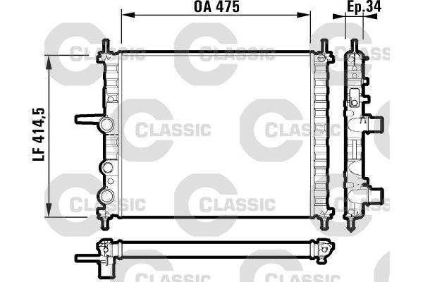 Su Radyatörü  Kia Magentis (MS)(2001->)  VALEO 232557