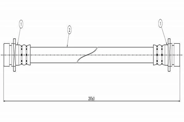 Fren Hortumu Arka Sağ veya Sol Honda Logo (GA3)(01.1999->)  CAVO C800 687A