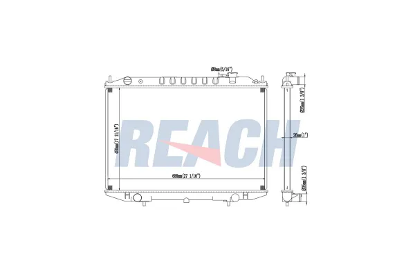 Su Radyatörü  Nissan Pickup (D22)(02.1998->)  MAHER 10559