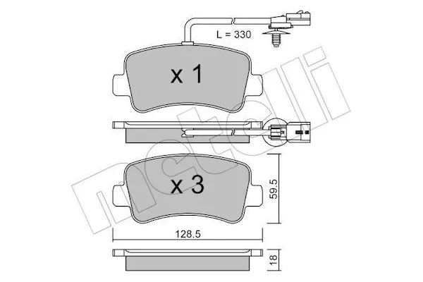 Fren Disk Balata Arka Opel Movano B P.Van / Minibüs (2010->)  LEO L10-1071