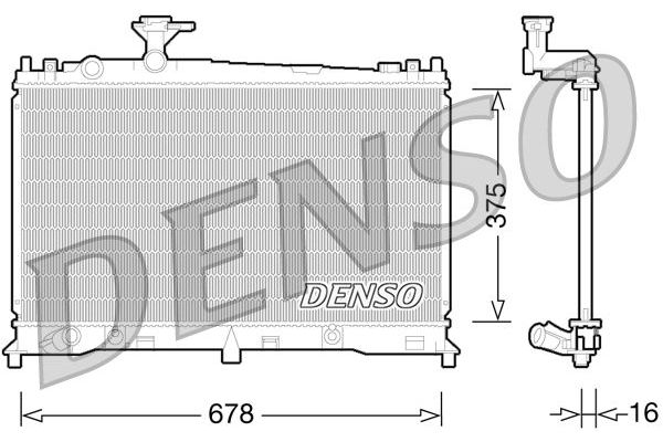 Su Radyatörü  DENSO DRM44027
