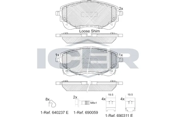 Fren Disk Balata Ön Toyota Yaris Cross (2021->)  KALE BALATA 26149 187 05 MSH KD11