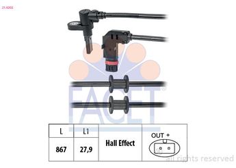 Abs Sensörü Ön Sağ veya Sol WENDERPARTS MA6395401017  A6395401017 131618 A 639 540 10 17