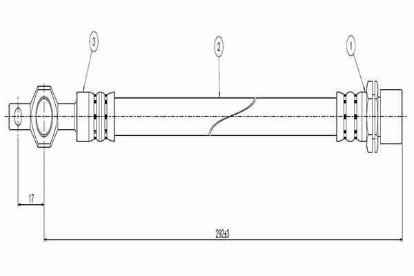 Fren Hortumu Arka Sağ veya Sol Toyota Corolla (E9)(1987->)  CAVO C800 326A