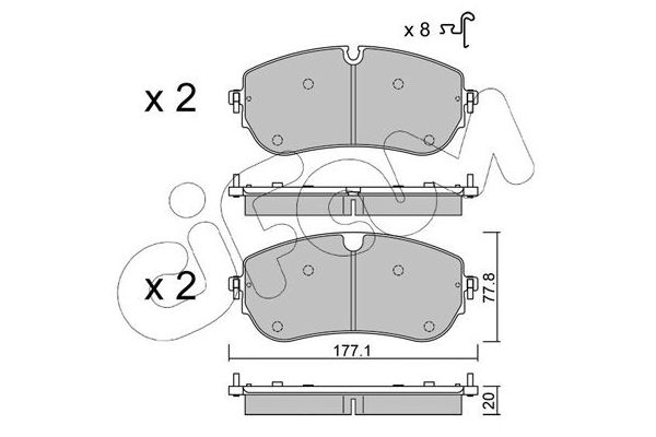 Fren Disk Balata Ön CIFAM 822-1342-0