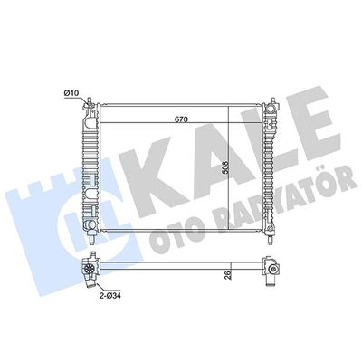 Su Radyatörü  Opel Antara (2006->)  KALE 361735