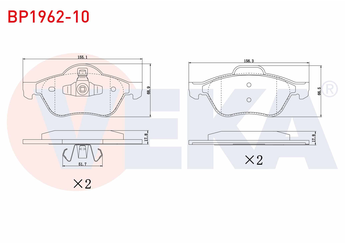 Fren Disk Balata Ön VEKA BP1962-10  