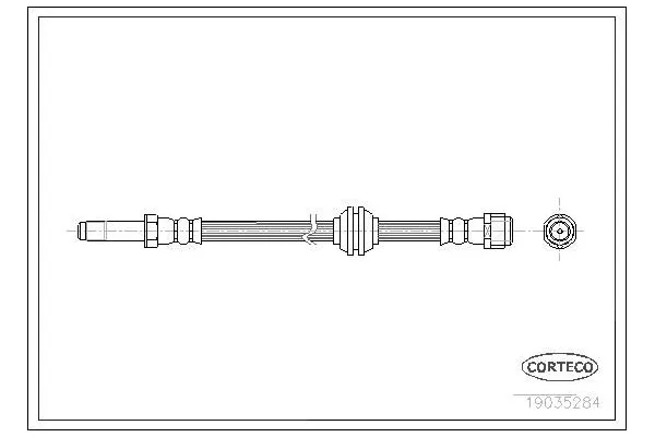 Fren Hortumu Ön Sağ veya Sol Mercedes Vito P.Van (639)(06.2003->)  WALBURG WBH0348