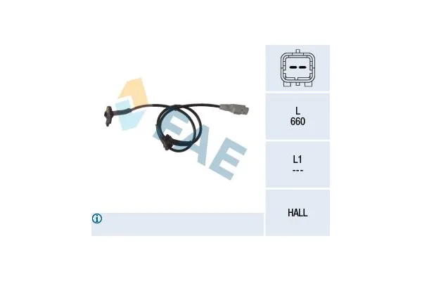 Abs Sensörü Ön Sağ veya Sol Citroen Grand C4 Picasso (10.2006->)  FAE 78117