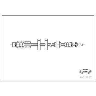 Fren Hortumu Ön Sağ veya Sol Peugeot 605 (08.1989->)  PSA ORJINAL 480658