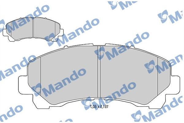 Fren Disk Balata Ön Isuzu D-Max (06.2012->)  MANDO MBF015558