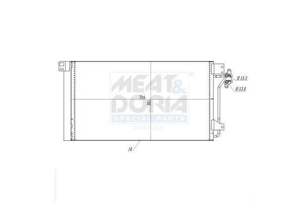 Klima Radyatörü  BEHR AC 672 000P