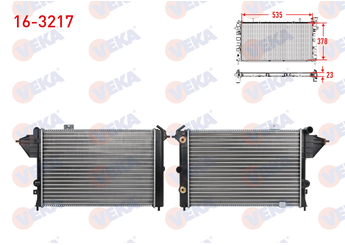 Su Radyatörü  VEKA 16-3217  LTR133320