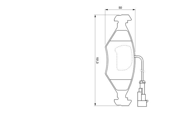 Fren Disk Balata Ön Fiat Palio (178) Weekend (1997->)  BOSCH 0 986 424 543