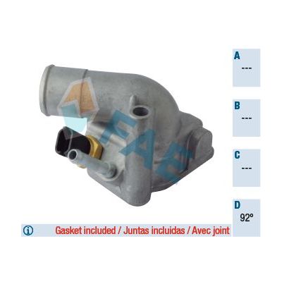 Termostat 92 °C  Saab 9-3 4 Kapı (2008->)  AKD OP143107