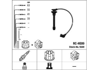 Buji Kablosu  NGK 5049  32700P0F000 32700-P0F-000 32700P5M003 32700-P5M-003 32700PCB003 32700-PCB-003