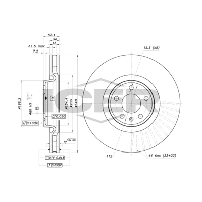 Fren Disk Ayna Ön Sağ ve Sol Audi SQ5 (FYG)(11.2020->)  RECOVER 51545C