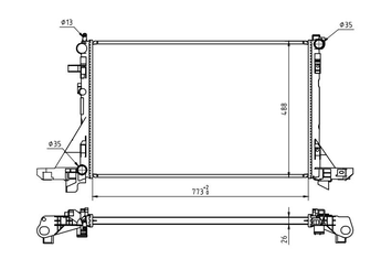 Su Radyatörü  MOTRIO 8550509714  8550509714 2140000Q2B 2140000Q2D 2140000Q2F 2140000Q4K 214005447R 2141000Q0G 214106091R 214107641R 214107695R 4406318 4419452 4421803 93197532 95507805 95514141 95527859 95529411 214108535R