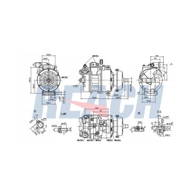 Klima Kompresörü  Volkswagen Phaeton (3D2/3D8)(05.2002->2007)  MAHLE ACP 93