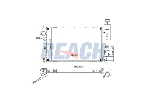 Su Radyatörü  Peugeot 405 S.Wagon (09.1987->)  PSA ORJINAL 1301JL