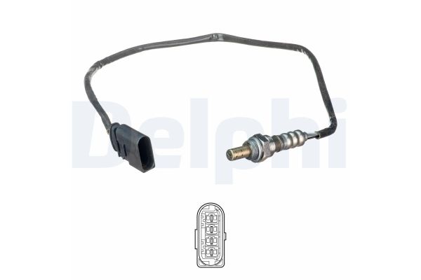 Oksijen (Lambda) Sensörü  Skoda Fabia (6Y2/6Y3)(01.2000->)  DELPHI ES21141-12B1