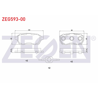 Fren Disk Balata Ön ZEGEN ZEG593-00