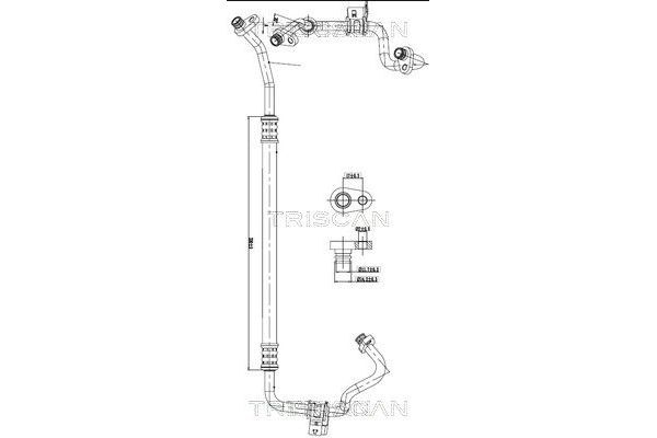 Klima Hortumu  PSA ORJINAL 9807557580