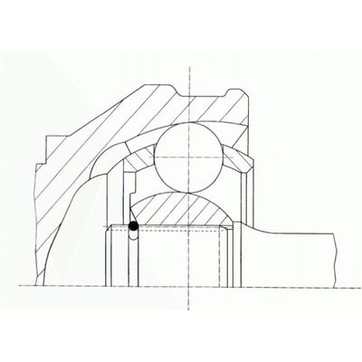 Aks Kafası Ön Dış Sağ veya Sol Volkswagen T4 Transporter Kamyonet Çift Kabin Syncro (08.1992->2003)  GKN 302374