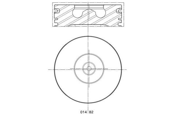 Piston (93.67MM-STD)  MAHLE 014 82 00