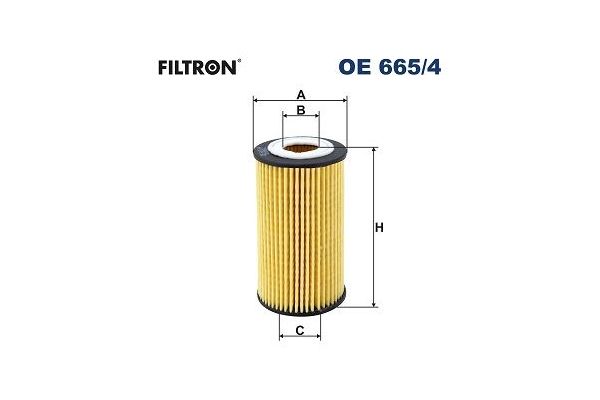 Yağ Filtresi  Ford Focus 4/5 Kapı (CGE)(2018->)  FILTRON OE 665/4