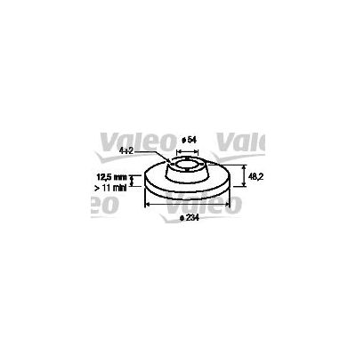Fren Disk Ayna Ön Sağ ve Sol Toyota Corolla (E9)(1987->)  VALEO 186510