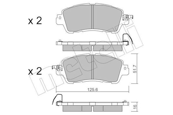 Fren Disk Balata Ön Mazda 2 Sedan (DJ)(11.2014->)  AYD 61000A