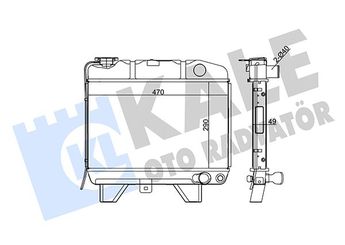 Su Radyatörü  KALE 117500  1331TT 1300B0 1300.B0