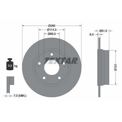 Fren Disk Ayna Arka Sağ ve Sol Renault Arkana (EU Version)(2021->)  RENAULT ORJINAL 432067177R