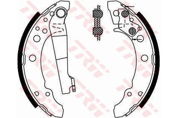 Fren Pabuçlu Balata Arka Volkswagen Scirocco II (533)(04.1981->1992)  BRAXIS AC0033