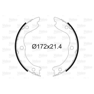 Fren Pabuçlu Balata Arka Nissan X-Trail (T30)(06.2001->)  VALEO 564177