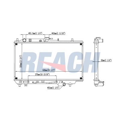 Su Radyatörü  Mazda 323 Sedan (BG)(06.1989->)  MAHER 10539